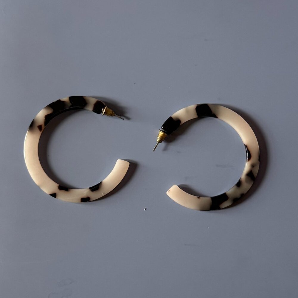 J. Spencer Acrylic Hoop Earrings